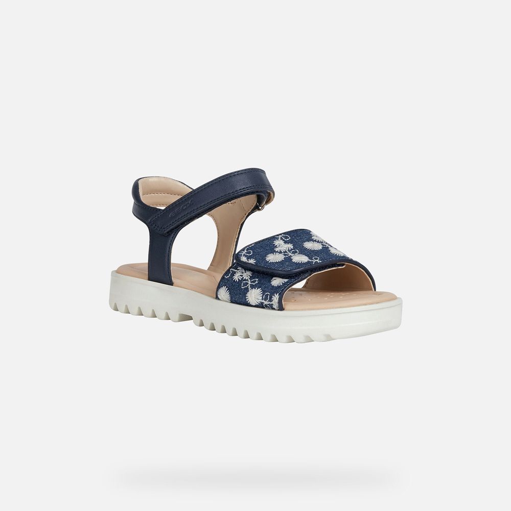 Sandalias Geox Menina Azul Marinho - Coralie - ROIKS8529